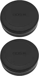 LT Easiyl Camera Body Cap and Rear Lens Cap Cover Compatible with Canon EOS EF-M Mount Mirrorless Camera Lens Cap Cover Replacement Set