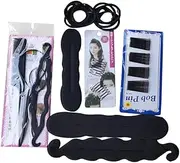 VALICLUD Quick Easy Hair Styling Tools Hair Braider Set Ponytail Holder Roller Diy Styling for Ladies