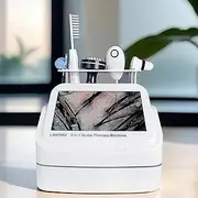 200X Scalp Hair Follicle Detector, Multi Functional Hair Detector with 5 Probes, Adjustable 1-20J Energy and Freeze Image Storage,Nano Atomization and Ozone Function, 360° Detection, for Salon