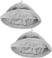 2pcs Dry Hair Cap Sauna Accessories Steam Room Accessories Towel Wrap After Shower Wrap for Women Coral Fleece Light