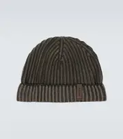 [Sease] Sease Dinghy ribbed-knit cashmere beanie One Size green