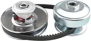BATONECO 40 Series 1" Bore GO Kart CVT Torque Converter clutch kit, 1" Bore Driver Clutch + 3/4" Driven Clutch + 203785 Drive Belt Replaces Comet 40/44 Series for Mini Bike, Go Kart, Lawnmower