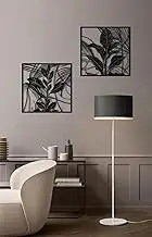 USTEL Metal Material Wood Wall Decoration Abstract Style Home Living Room Home Feng Shui Wall Decoration Housewarming Gift (W 33 x 27 cm)