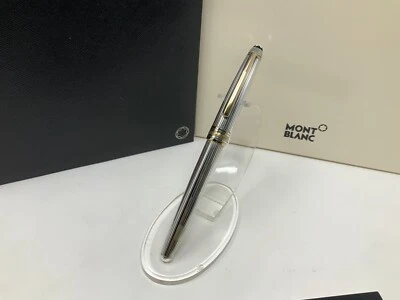 Montblanc Meisterstuck 144 Solitaire Sterling Silver Pinstripe Fountain Pen READ