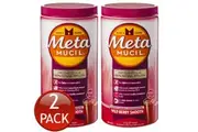 2 x METAMUCIL DAILY FIBRE SUPPLEMENT WILD BERRY SMOOTH 114 DOSES CLEANSER 673g