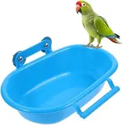 Naisfei Bird Bath for Cage,Reusable Bird Bathtub Box Bird Bath,Small Tub Bowl for Hang Inside Cage Birdbath Shower,Parrot Shower Bird Cage Accessories for Small Birds Parrots Canary Lovebirds