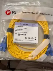5-Qty 10-M or 32.80' Single Mode Fiber Patch Cable - SC/UPC - SC/UPC Duplex #103