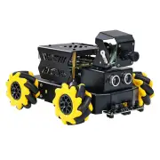 Yahboom Raspberry Pi 5 AI Vision Robot Car 4WD Mecanum Robot Car Omnidirectional Raspbot V2 2DOF PTZ Python Programming