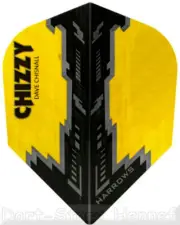 6 Dart Flights Harrows " Chizzy ", Dave Chisnall, Yellow