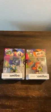 Inkling Boy And Inkling Girl Splatoon Amiibo Nintendo Brand New Sealed Figures