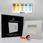 BOX OF 12 - 6" Square LED Downlight – 5CCT Color | 14W | 1100LM | 120V