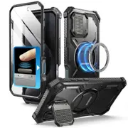 For Iphone 16 Pro Max 6.8" Armorbox Full-body Rugged Bumper Phone Case with Built-in Screen Protector