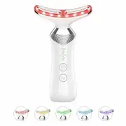 EMS Light Lifting LED Neck Massager Skin Care Electronic Essence Penetration Microcurrent Conduction Warming Lifting Pulse Induction