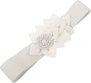 [BESPORTBLE] Flower Decorative Elastic Waist Belt for Women Stylish Stretchy Dress Belt for Formal and Casual Wear Comfortable Waist Easy to Clean and Maintain