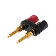 Gold Plated Banana Plug Connector Amplifier Extended Terminal Binding Po