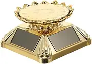 Anneome 1pc Solar Powered Rotating Jewelry Display Stand Turntable Showcase for Watches and Accessories Elegant Energy Saving and Storage