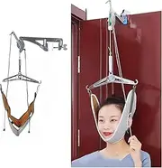 Cervical Traction Device，Neck Traction， Portable Neck Stretcher Cervical Traction Device, Over The Door Neck Spinal Decompression Aid(1pc)