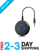 Bluetooth 5.0 Aux Adapter for Car - Hands-Free Receiver with Dual Connection