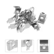 6 Pcs Bookshelf Pegs Stainless Steel Partition Bracket Clips Small Brackets