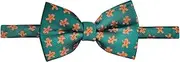 [Retreez] Christmas Adorable Gingerbread Man Woven Pre-tied Boy's Bow Tie