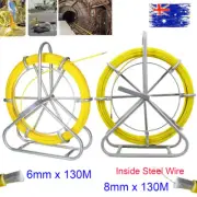 6mm 8mm Un-Traceable Cable Duct Rodder Fish Tape Snake Copper Un-Trace Wire 130M