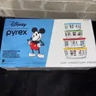 NEW Disney Pyrex Glass Food Storage Set Of 8 Pieces Mickey Mouse Characters