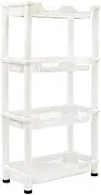 Shower Caddy Corner Rust Proof White Shelf Kitchen Bathroom Storage Unit 4 Tier