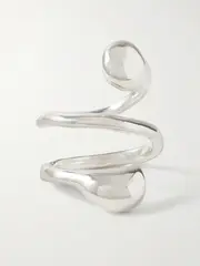 [AGMES] AGMES - Dual Flora Recycled Silver Ring - 6 6 Silver