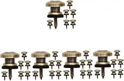 Totority 30 Pcs Guitar Strap Button Gold Watch Band Black Button down Guitar Strap Pegs Custom Guitar Straps Guitar Strap Repair Kit Guitar Strap Locks Strap Locks Electric Guitar Iron