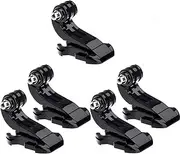 Fotasy (5 Packs) Vertical Surface J-Hook Buckle Mount Adapter, J Hook Clip Helmet Mount for GoPro Hero 2 3 3+ 4 5 6 7 8