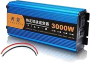 2200W(Peak 4500W) Pure Sine Wave Power Inverter 12V/24V to 220V Pure Sine Wave Inverter Car Truck Transformer Voltage Converter for USB Port,24V-3000W