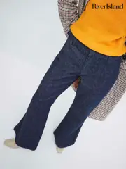River Island Blue Wide Leg Jeans (F69339) | $115
