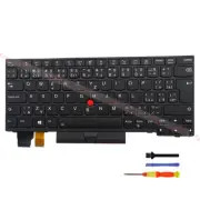 Black Backlit Czech Slovak Keyboard for Lenovo Thinkpad X13 Gen1/L13 Gen2/S2 5th