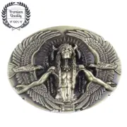 Indian Tribe Mens Belt Buckle Eagle Bronze Metal Zinc Alloy New Western Fashion