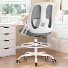 Drafting Chair Tall Ergonomic Office Chair Standing Desk Stool Chair with Adj...