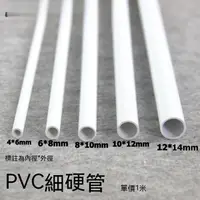 在飛比找蝦皮購物優惠-熱賣水管塑膠管小水管PVC圓管PVC硬管PVC細管細硬管白色