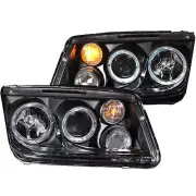 ANZO Projector Headlights w/ Halo Black (CCFL) for Volkswagen Jetta | 121369