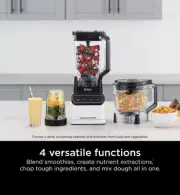 Ninja Grand Kitchen System 1200 Watts Blender 4 Auto-iQ Programs White KS500WMWH