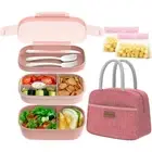 ® Bento Lunch Box Set - 3 Stackable Containers for Adults and Kids，lunch box ...