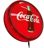 Coca Cola Coke Bottle RED LED Bar Lighting Wall Sign Light Button