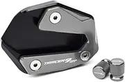 Compatible With TRACER 9 GT 9GT Tracer9GT 2021-2023 2022 Motorcycle Accessories Kickstand Foot Side Stand Enlarger Pad Tire Valve Cap(Titanium)