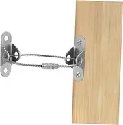 BESPORTBLE 6Sets Furniture Anchor Tip Straps for Proofing Earthquake Resistant Wall Mount Safety Straps Cold Rolled Cabinet Anchors for