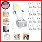 12 Pack 6” Dimmable Ultra-Thin LED Recessed Lights - Selectable 2700K-6000K