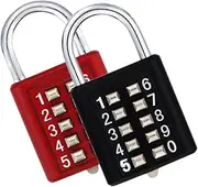 WOFASHPURET Travel Door Locks Button Padlock Luggage Locks for Suitcases 10 Combination Padlock