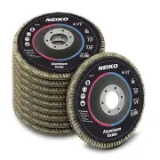 10 Pack 4-1/2" Aluminum Oxide Flap Discs, 60 Grit for Angle Grinder