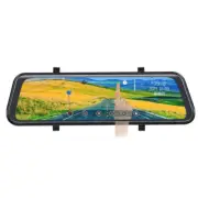 1080P HD Rearview Mirror Car DVR Dual Lens Dash Camera Front Rear Video Recorder (for: Fiat)