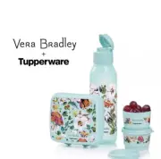 New Tupperware Vera Bradley Lunch Set - Sea Air Floral