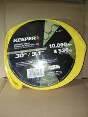 KEEPER 89923 30-ft x 2-in 10,000-lb Vehicle Recovery Tow Strap NEW FREE SHIPPING