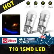 MODIGT 8PCS T10 Blue 5W LED Bulb Car Interior Side Light Wedge Lamp Parking (for: BMW)