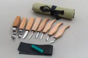 BeaverCraft S08 – Wood Carving Tool Set (8 Knives in Roll)